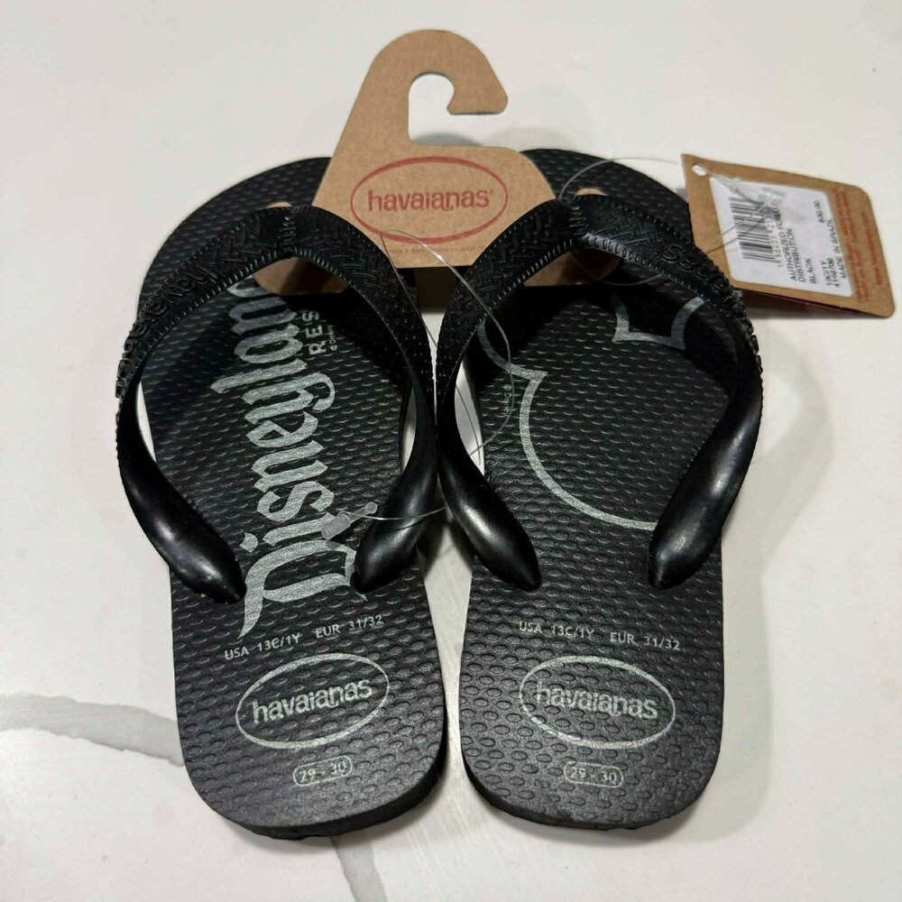 Havaianas Unisex Kid’s Flip Flop Sandals Black US 1